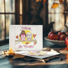 Owlaysは感謝している感動的 ポストカード