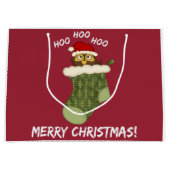 OwlBeHome4Christmas ラージペーパーバッグ (正面)