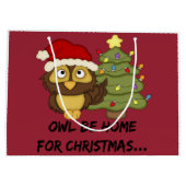 OwlBeHome4Christmas ラージペーパーバッグ (裏面)