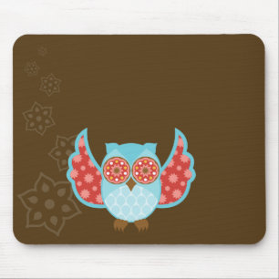 OwlBohemeの青いマウスパッド マウスパッド