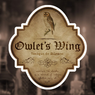 Owlet's Wing Apothecary DC シール