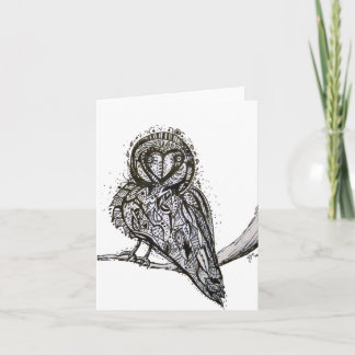 OwlfullyかわいいNotecard カード