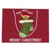 OwlHooHooChristmas ラージペーパーバッグ (裏面)