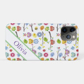 Owlsかわいいシンプルモダン名前 Case-Mate iPhoneケース (裏面(横))
