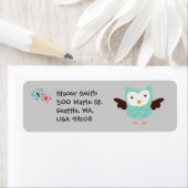 Owlsのカスお洒落タマイズ差出人住所ラベル ラベル (インサイチュ)