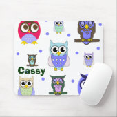 Owlsカラフルマウスパッド マウスパッド (マウス)