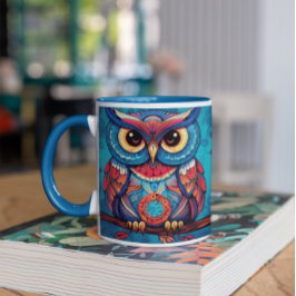 Owlsサイケデリックバージョン3 Mug コーヒーマグカップ