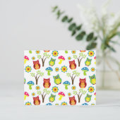 Owlsデザインはがき ポストカード (スタンド正面)