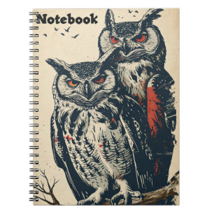 Owlsヴィンテージ ノートブック