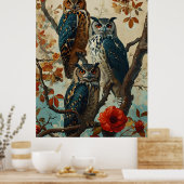 Owlsヴィンテージ ポスター (キッチン)