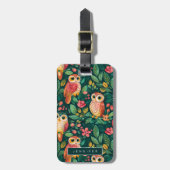 Owls荷物タグ ラゲッジタグ (正面縦)