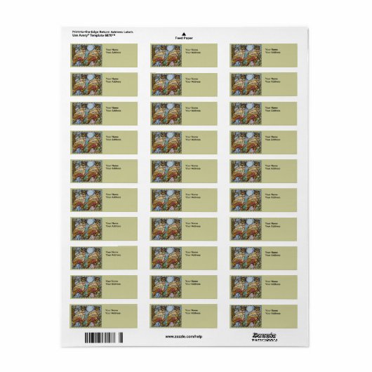 Owls2ラベル ラベル (フルシート)