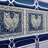Owls Arts & Crafts Wall Decor タイル