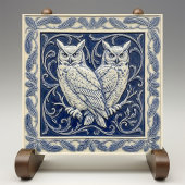 Owls Arts & Crafts Wall Decor タイル