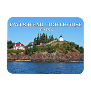 Owls Head Light House, Maine Photo Magnet マグネット