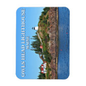 Owls Head Light House, Maine Photo Magnet マグネット (縦)
