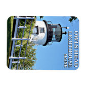 Owls Head Light House, Maine Photo Magnet マグネット (横)