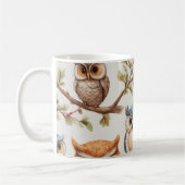 Owls on a Branch IV コーヒーマグカップ (左)