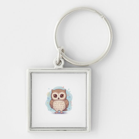 Owls that bring happiness キーホルダー (正面)