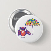owlUmberella 缶バッジ (正面&裏面)