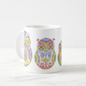 「Owlushka」家族 コーヒーマグカップ (正面左)