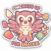 OWLways up for Snack シール (正面)
