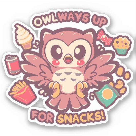 OWLways up for Snack シール (正面)