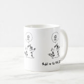 Owlyの#1のアライグマのマグ コーヒーマグカップ (正面右)