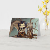 "Owlyn"の挨拶状 カード (黄色い花)