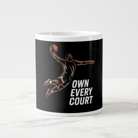 Own Every Court Sports Mixed ジャンボコーヒーマグカップ (正面)