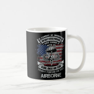 Own Forever The Title Airborne Us Army退役軍人Fla コーヒーマグカップ