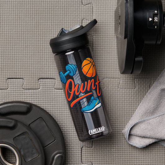 Own It – スポーツやる気を起こさせるウォーターボトル ウォーターボトル (ジム (回転後))