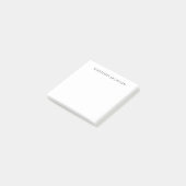 Own Name Calligraphy Chic Plain Simple Black White ポストイット (アングル)