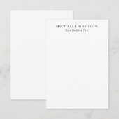 Own Name Mode Trendy Minimalist Professional Plain エンクロージャーカード (正面/裏面)