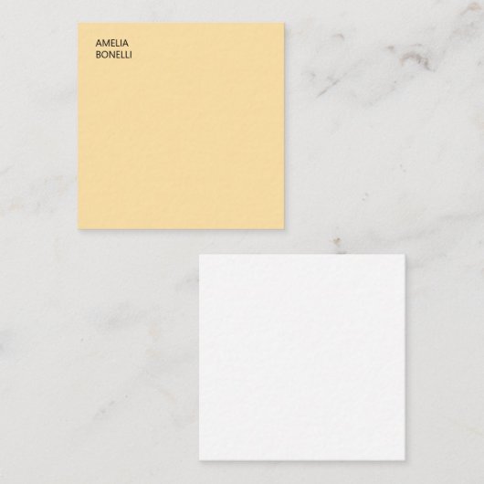 Own Name Modern Minimal Professional Plain Beige ノートカード (正面/裏面)