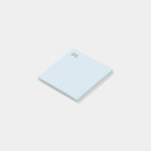 Own Name Modern Minimalist Professional Plain Blue ポストイット (アングル)