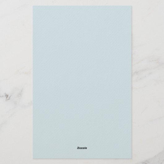 Own Name Modern Minimalist Professional Plain Blue 便箋 (裏面)
