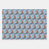 own photos pattern personalised family  ラッピングペーパーシート (正面3)