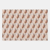 own photos pattern personalised family  ラッピングペーパーシート (正面)