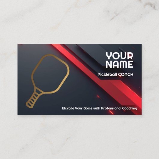 Own text, Precision Play Pickleball Coach 名刺 (正面)