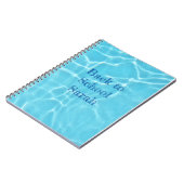 own text swimming pool back to school notebook ノートブック (左側)
