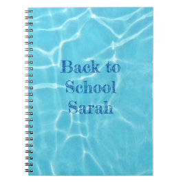 own text swimming pool back to school notebook ノートブック