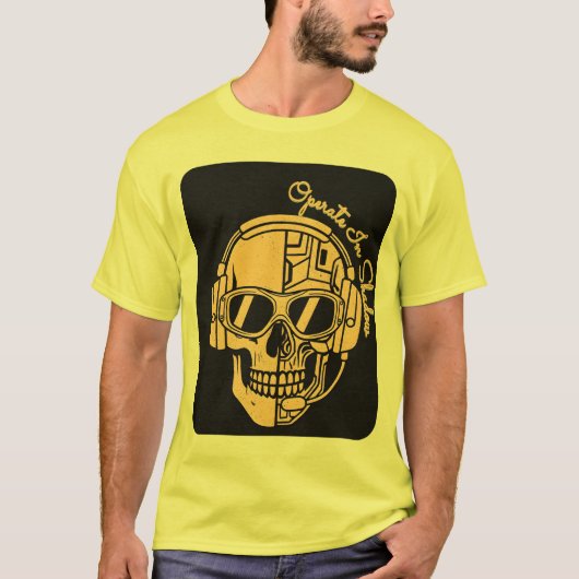 Own The Night – Tactical Skull Operator Tee Tシャツ (正面)