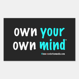 Own Your Own Mind™ ステッカーシート 長方形シール