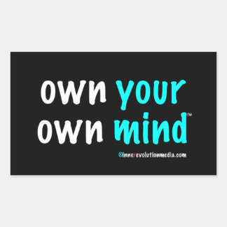Own Your Own Mind™ ステッカーシート 長方形シール
