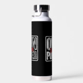 Own Your Power – Bold Motivational Quote Design ウォーターボトル (右面)