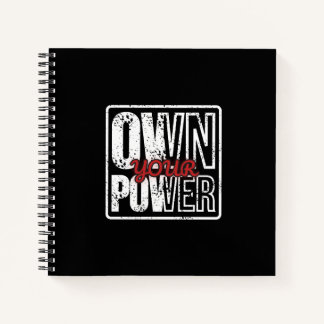 Own Your Power – Bold Motivational Quote Design ノートブック