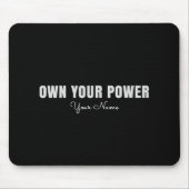 Own Your Power Personalized Mouse Pad – Feminine C マウスパッド (正面)