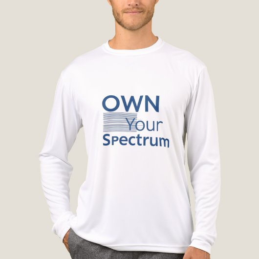 Own Your Spectrum – Autism Awareness Month Blue  トライブレンドＴシャツ (正面)