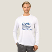 Own Your Spectrum – Autism Awareness Month Blue  トライブレンドＴシャツ (正面全体)